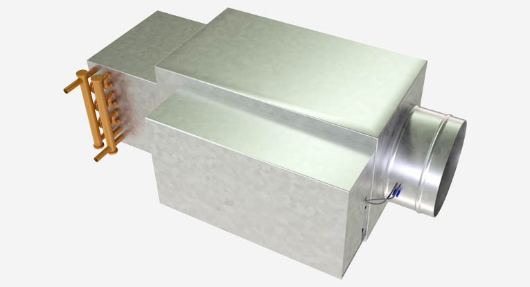 Vav Box With Electric Reheat VAV Zone Fan Terminal